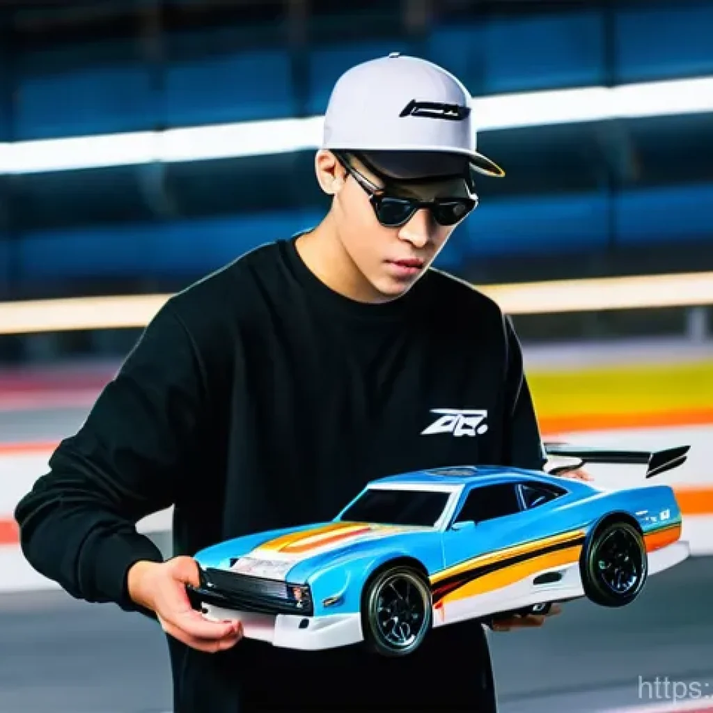 RC카 구매 시 주의점 - **High-Speed Urban Drift:**
    "A sleek, custom-painted RC drift car, with glowing LED underglow, e...